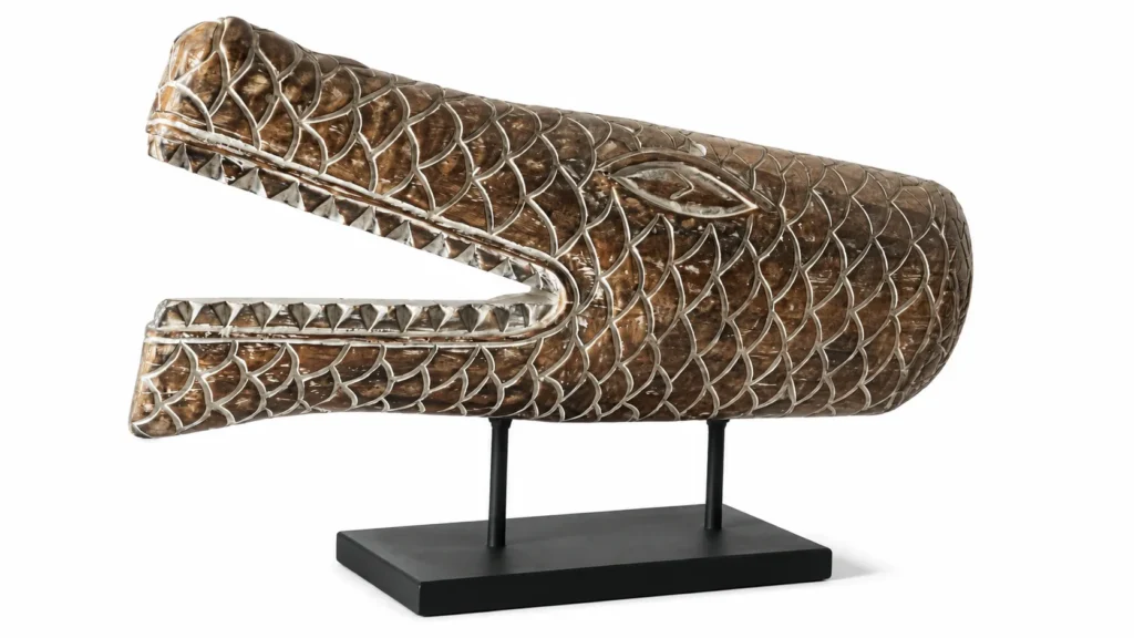 Croco Head Statue