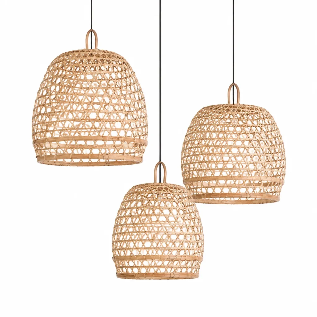 Jago Rattan Pendant Set